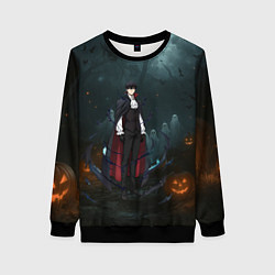 Свитшот женский Вампир Сон Джин-Ву - Поднятие уровня в одиночку ан, цвет: 3D-черный