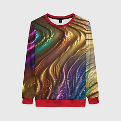 Женский свитшот Сморщенные складочки жидкости