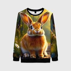 Женский свитшот Зайчик в лесу