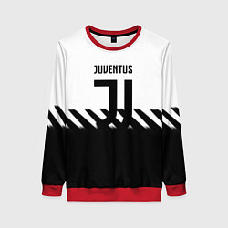 Женский свитшот Ювентус полосы геометрия линии