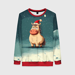 Женский свитшот Забавная мем - лошадка