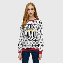 Свитшот женский Ювентус x Фаркрай паттерн, цвет: 3D-красный — фото 2