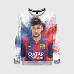 Свитшот женский Neymar FCB, цвет: 3D-меланж