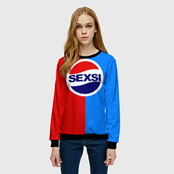 Свитшот женский Sexsi Pepsi, цвет: 3D-черный — фото 2