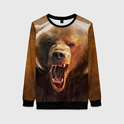 Женский свитшот Рык медведя