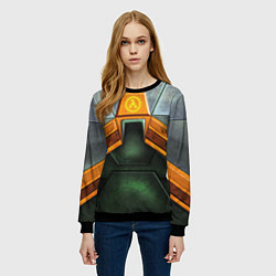 Свитшот женский Gordon Freeman: Costume, цвет: 3D-черный — фото 2