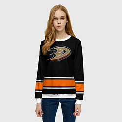 Свитшот женский Anaheim Ducks Selanne, цвет: 3D-белый — фото 2
