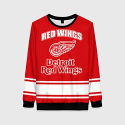 Свитшот женский Detroit red wings, цвет: 3D-черный