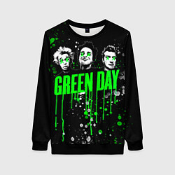 Свитшот женский Green Day: Acid Colour, цвет: 3D-черный