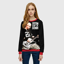Свитшот женский System of a Down, цвет: 3D-красный — фото 2