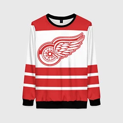 Свитшот женский Detroit Red Wings, цвет: 3D-черный