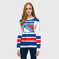 Свитшот женский New York Rangers, цвет: 3D-белый — фото 2