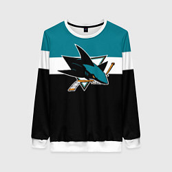 Свитшот женский San Jose Sharks, цвет: 3D-белый