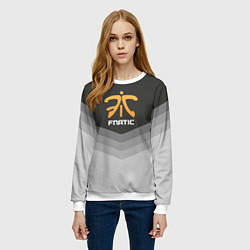 Свитшот женский Fnatic Uniform, цвет: 3D-белый — фото 2