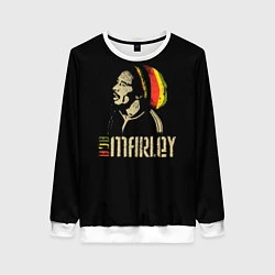 Свитшот женский Bob Marley, цвет: 3D-белый