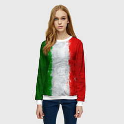 Свитшот женский Italian, цвет: 3D-белый — фото 2