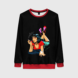 Свитшот женский Pulp Fiction: Mia Wallace, цвет: 3D-красный