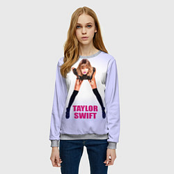 Свитшот женский Taylor Swift, цвет: 3D-меланж — фото 2
