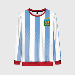 Свитшот женский Сборная Аргентины: ЧМ-2018, цвет: 3D-красный