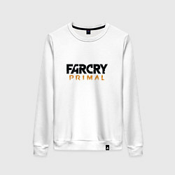 Свитшот хлопковый женский Far Cry: Primal Logo, цвет: белый