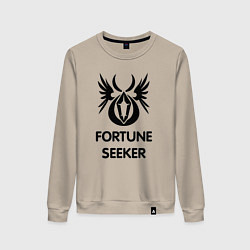 Свитшот хлопковый женский Dwarf Fighter - Fortune Seeker, цвет: миндальный