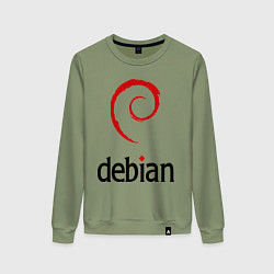 Женский свитшот Debian