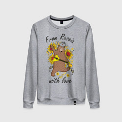 Женский свитшот From Russia with love