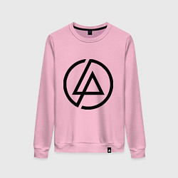 Свитшот хлопковый женский Linkin Park: Sybmol, цвет: светло-розовый