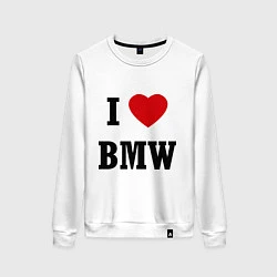 Женский свитшот I love BMW