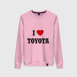 Женский свитшот I love Toyota