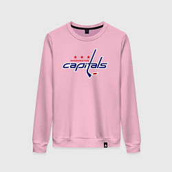 Свитшот хлопковый женский Washington Capitals, цвет: светло-розовый