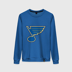 Свитшот хлопковый женский St Louis Blues, цвет: синий