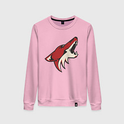 Свитшот хлопковый женский Phoenix Coyotes, цвет: светло-розовый