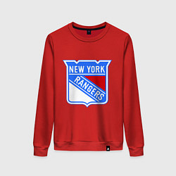 Свитшот хлопковый женский New York Rangers, цвет: красный