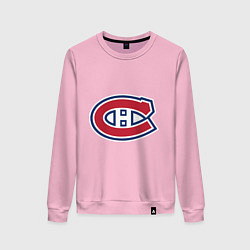 Свитшот хлопковый женский Montreal Canadiens, цвет: светло-розовый