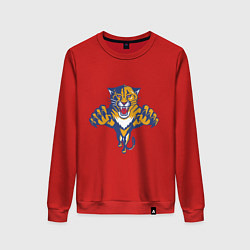 Свитшот хлопковый женский Florida Panthers, цвет: красный