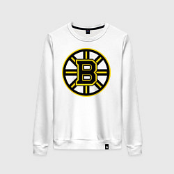 Свитшот хлопковый женский Boston Bruins, цвет: белый