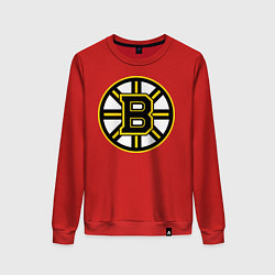 Свитшот хлопковый женский Boston Bruins, цвет: красный