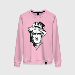 Свитшот хлопковый женский Маяковский, цвет: светло-розовый