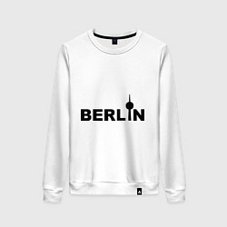 Свитшот хлопковый женский Берлин, цвет: белый