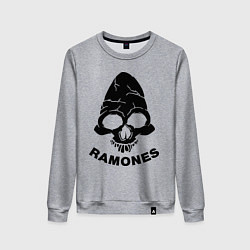 Свитшот хлопковый женский Ramones, цвет: меланж