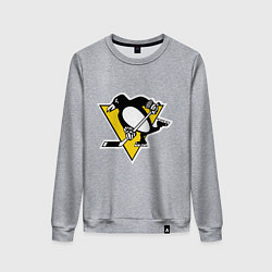 Свитшот хлопковый женский Pittsburgh Penguins: Malkin 71, цвет: меланж