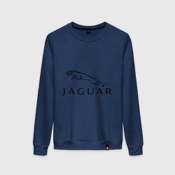 Свитшот хлопковый женский Jaguar, цвет: тёмно-синий