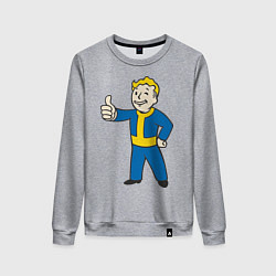 Свитшот хлопковый женский Fallout Boy, цвет: меланж