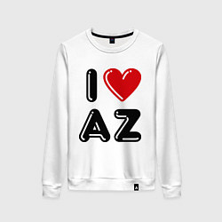 Женский свитшот I Love AZ