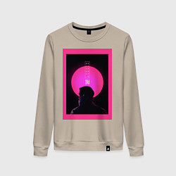 Свитшот хлопковый женский Blade Runner 2049, цвет: миндальный