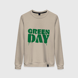 Свитшот хлопковый женский Green Day, цвет: миндальный