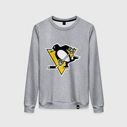 Свитшот хлопковый женский Pittsburgh Penguins, цвет: меланж