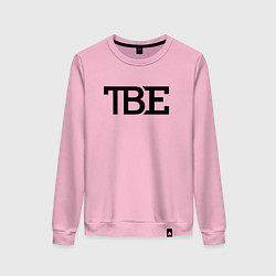 Свитшот хлопковый женский TBE, цвет: светло-розовый