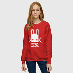 Свитшот хлопковый женский Destiny Rabbit, цвет: красный — фото 2